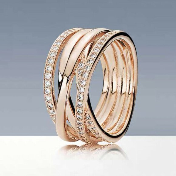 Authentic Pandora Rose Gold Ring 